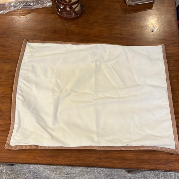 Ralph Lauren 52nd Street Equestrian cotton cowhide leather Pillow Sham Standard